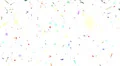 Confetti shapes falling slow motion DOF loop on white HD Footage