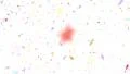 Confetti shapes falling slow motion DOF loop 4K 4k or 4k+ Resolution
