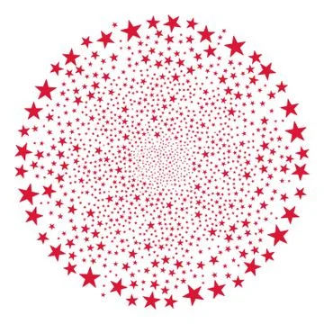 Confetti Star Fireworks Sphere Stockillustratie