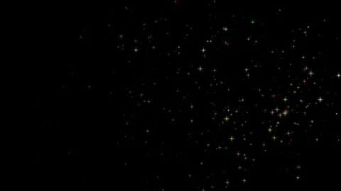 Confetti Star Particles Abstract background with shining bokeh, 스톡 동영상 94699307