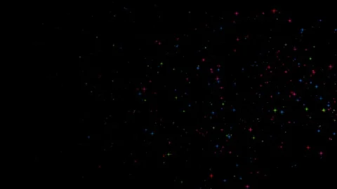 Confetti Star Particles Abstract background with shining bokeh, 스톡 동영상 94699407