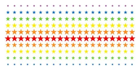 Confetti Star Shape Halftone Spectral Pattern Stock Illustration