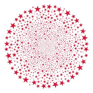 Confetti Star Twirl Stream Illustrazione stock