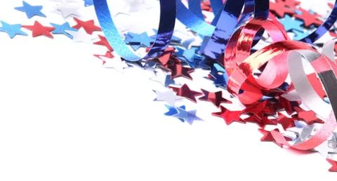 Confetti stars background Stock Photos