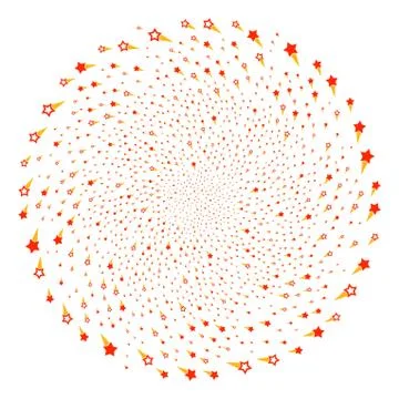 Confetti Stars Cycle Exploding Globula Stock Illustration