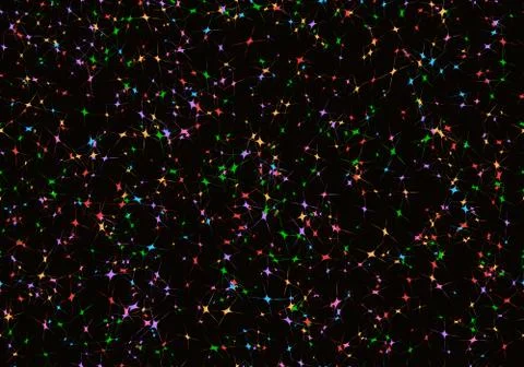 Confetti stars pattern Stock Illustration