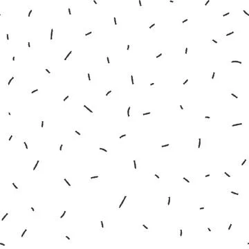 Confetti stroke seamless pattern. Texture made in hand drawn pencil style. Bi Illustrazione stock