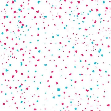 Confetti texture, paper scatter explosion pattern seamless celebration party Stock Illustration