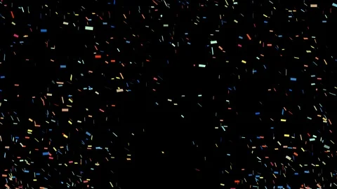 Confetti thrown from sides Stock Footage 106783382