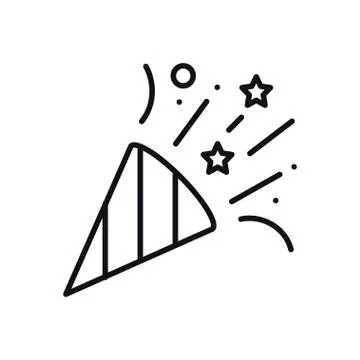 Confetti, tinsel icon. Falling tiny pieces. Party celebration birthday Stock Illustration