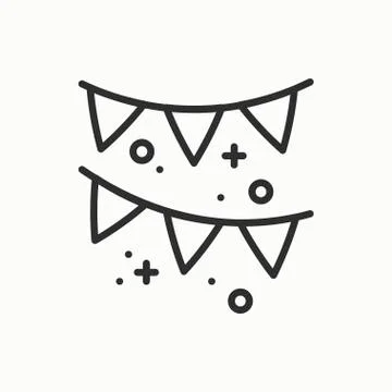 Confetti, tinsel icon. Falling tiny pieces. Party celebration birthday holida Stock Illustration