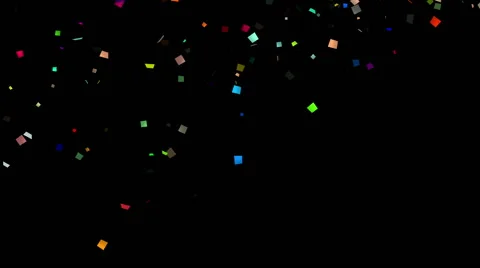 Confetti the top for Screen blending mode Stock Footage 43103698