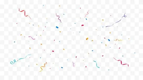 Confetti Vector Background. Party Design With Colorful Confetti. Stock Illustration