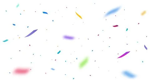 Confetti Vector Background. Party Design With Colorful Confetti. Stock Illustration