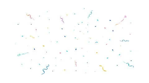 Confetti Vector Background. Party Design With Colorful Confetti. Stock Illustration
