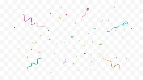 Confetti Vector Background. Party Design With Colorful Confetti. Stock Illustration