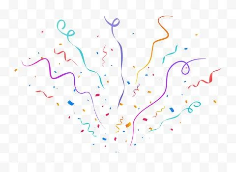 Confetti Vector Background. Party Design With Colorful Confetti. Stock Illustration