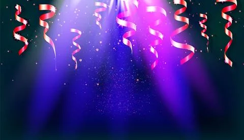 Confetti vector banner Stock Illustration