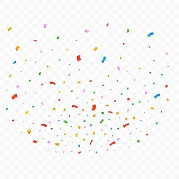 Confetti vector explosion for the carnival background. Multicolor party tinse Stock Illustration
