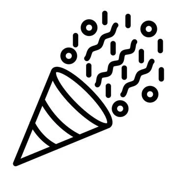 Confetti Vector Icon Design Illustration Stock Illustration