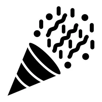 Confetti Vector Icon Design Illustration Stock Illustration