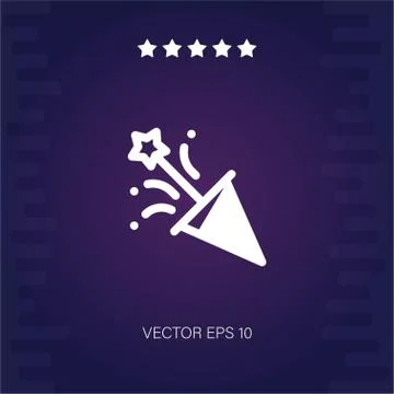 Confetti vector icon Stock Illustration
