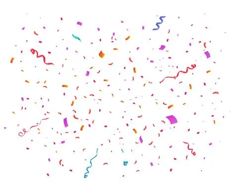 Confetti vector illustration. Festive background Stock Illustration