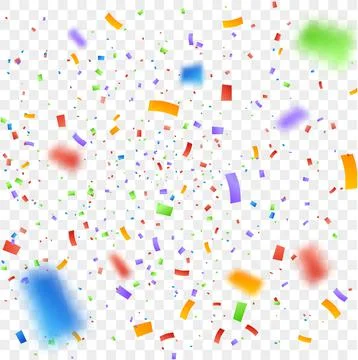 Confetti vector illustration. Festive background Stock Illustration