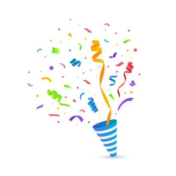 Confetti vector illustration. Festive background Stock Illustration