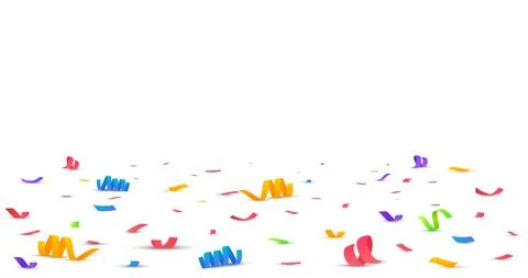 Confetti vector illustration. Festive background Stock Illustration