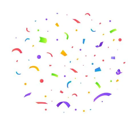 Confetti vector illustration. Festive background Stock Illustration