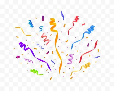 Confetti vector illustration. Festive background Stock Illustration