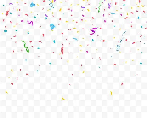 Confetti vector illustration. Festive background Stock Illustration