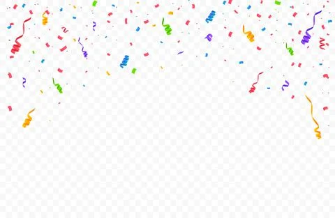 Confetti vector illustration. Festive background Stock Illustration