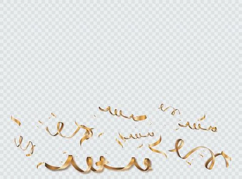 Confetti vector illustration. Festive background. Party concept. Flying ribbons Illustrazione stock