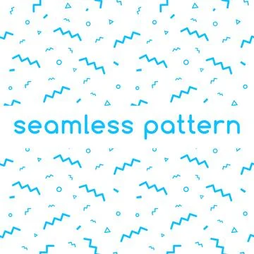 Confetti vector pattern in blue color Stock Illustration