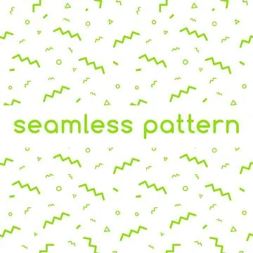 Confetti vector pattern in green color Stock Illustration