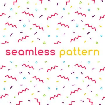 Confetti vector pattern Stock Illustration