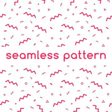 Confetti vector pattern in pink color Stock Illustration