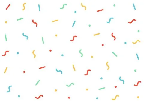 Confetti vector seamless pattern Stock Illustration