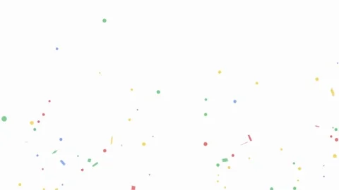 Confetti on white background Christmas abstract decorations colourful sparkling Stock Footage 336445277