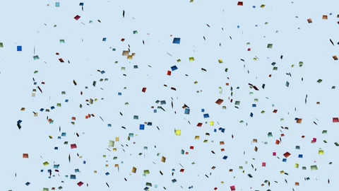 Confetti white background Video stock 209483294