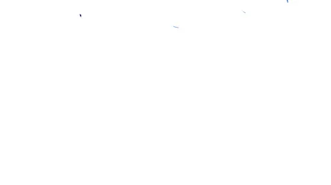 Confetti on White, loop, alpha matte. Video stock 58286919