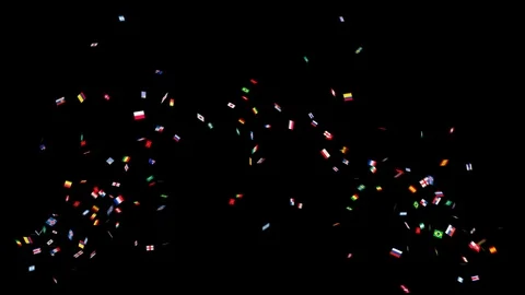 ConfettiFlag Stock-Footage 87242392