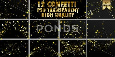 ConfettiGold PSD Template