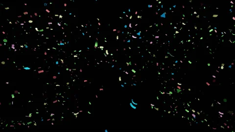 ConfettiRainshapes Video stock 146640208