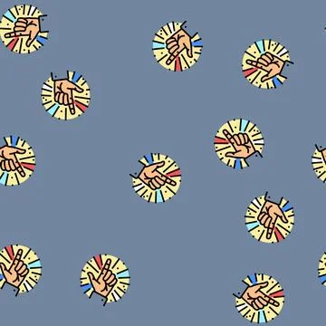 Confidence boost succes challenge vector seamless pattern Stock Illustration