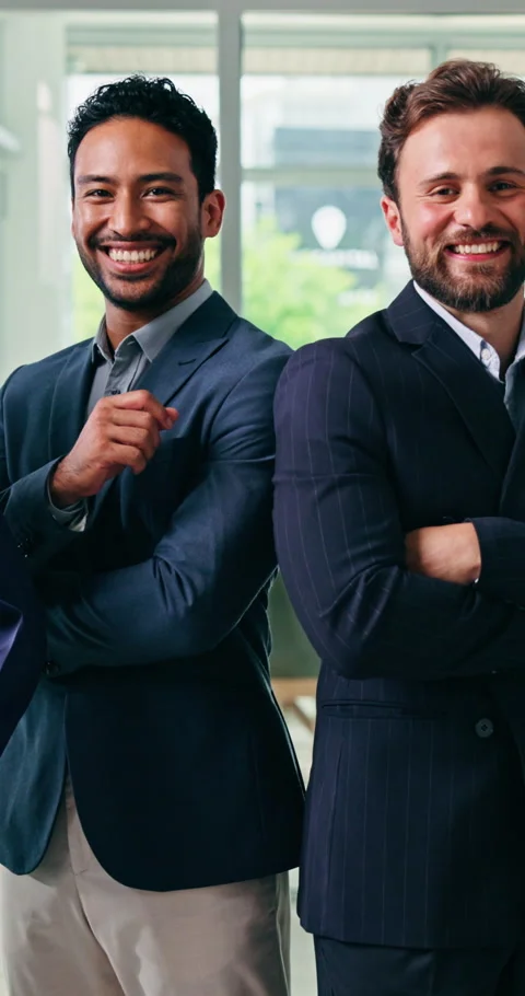 Confidence, face or team in office with happiness, pride or ambition as Stock Footage 333255814