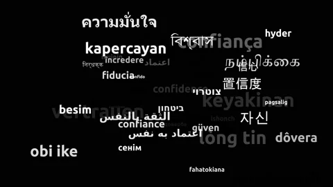 Confidence Translated in 49 Worldwide Languages Endless Looping 3d Zooming Wo 스톡 동영상 145215923