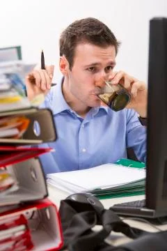 Confident accountant at work Stock Photos